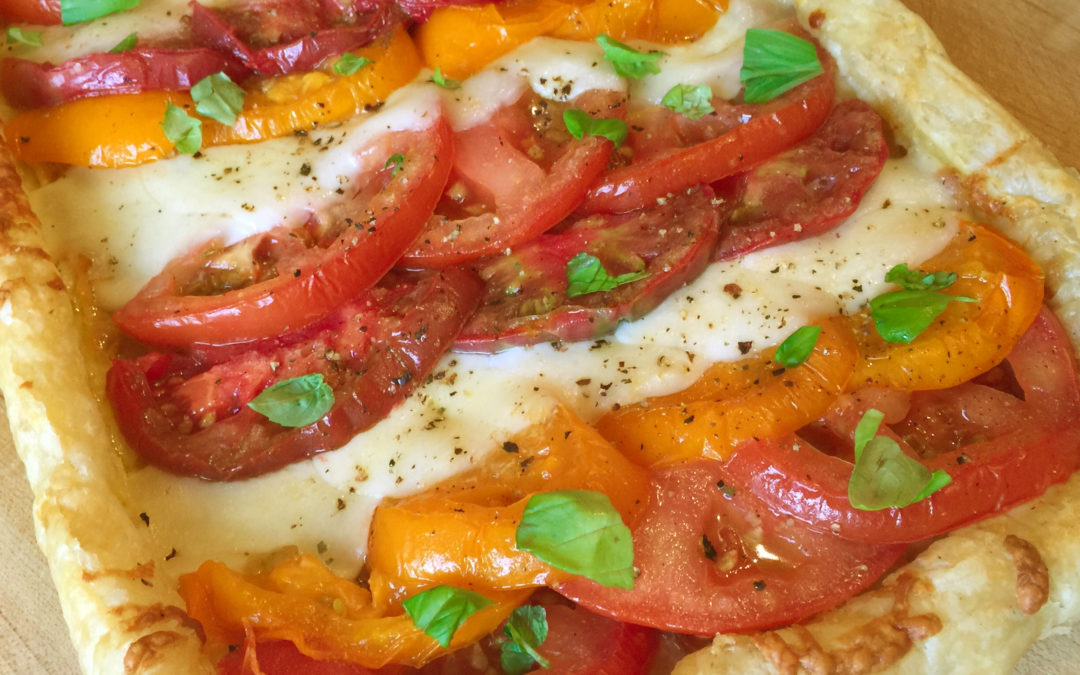 Heirloom Tomato, Mozzarella & Fresh Basil Tart