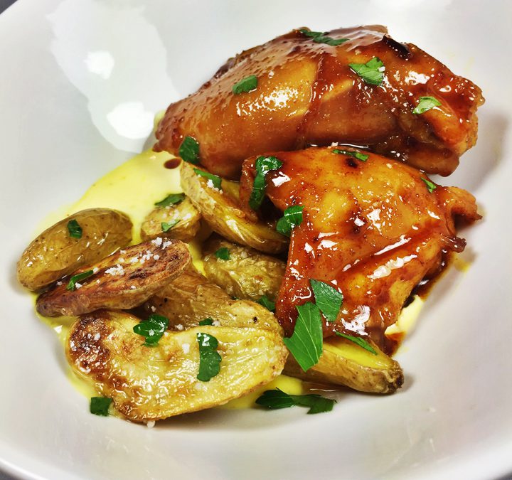 Harissa and Honey Chicken with Smoky Potatoes & Lemon Aioli