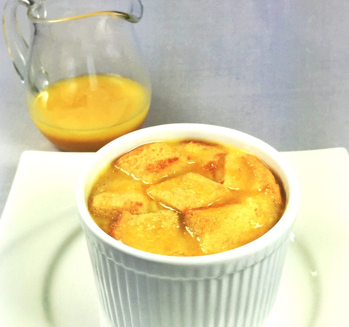 Grand Marnier Bread Pudding with Orange Sauce