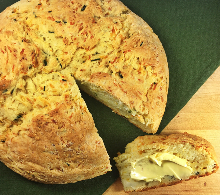 Chive and Cheddar Irish Potato Bread