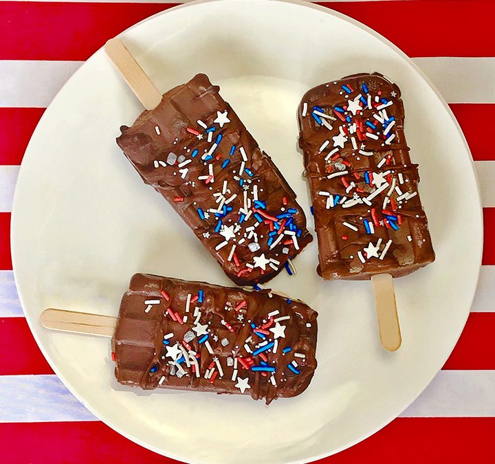 Chocolate Bourbon Fudge Pops