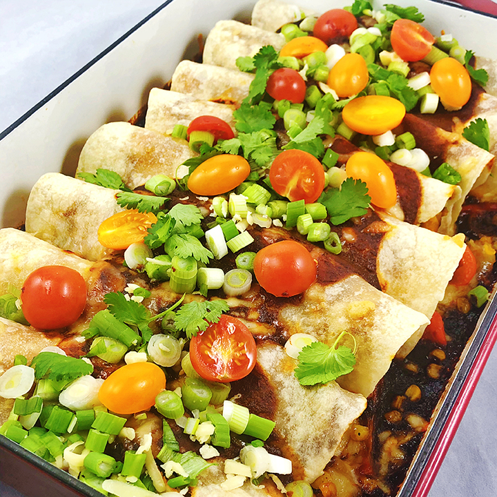 Roasted Vegetable Enchiladas Fresh Chef Experience