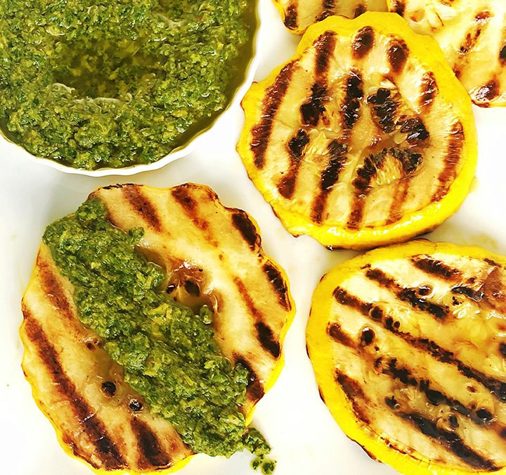 Ovenfried Pattypan Squash Steaks Fresh Chef Experience