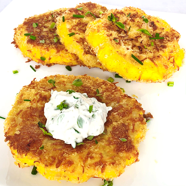 Ovenfried Pattypan Squash Steaks Fresh Chef Experience