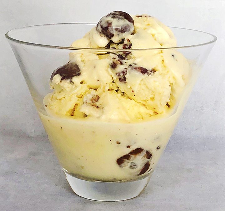 Bourbon Vanilla Ice Cream with Bourbon Balls
