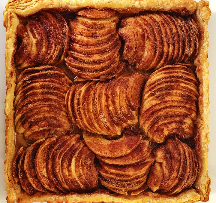 Apple Tart with Caramel Sauce