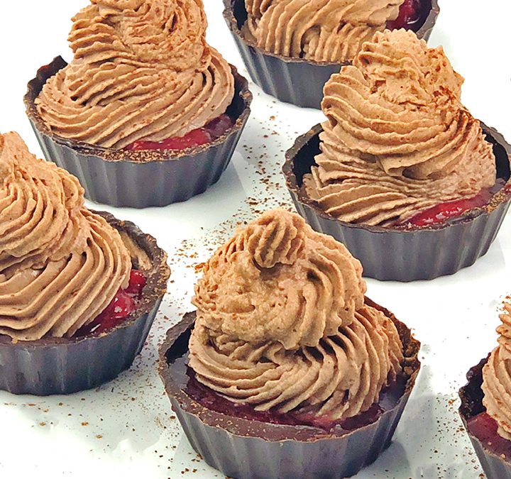 Chocolate Whipped Cream & Strawberry Cups