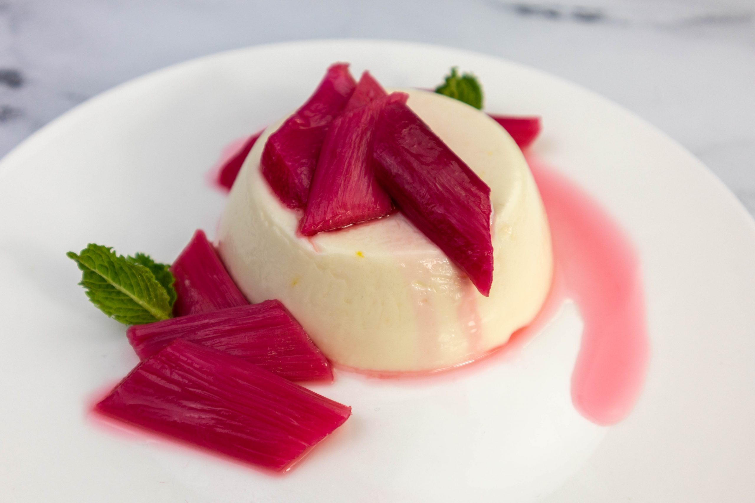 Buttermilk Panna Cotta with Grand Marnier Rhubarb Fresh Chef Experience