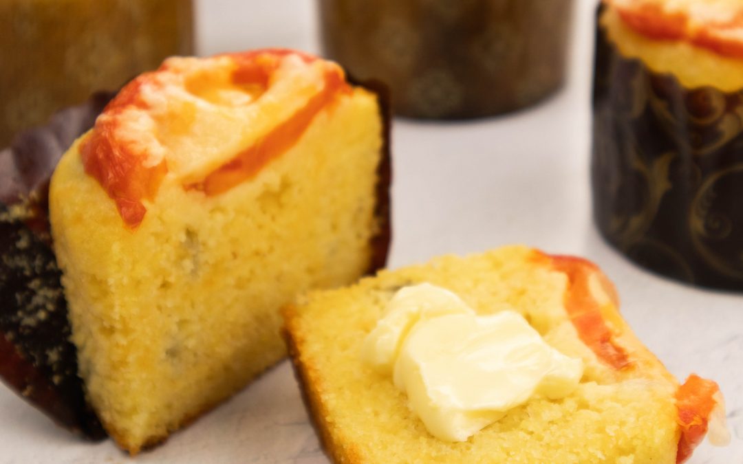 Tomato-topped Mini Cornbreads With Cheddar and Hatch Chilies