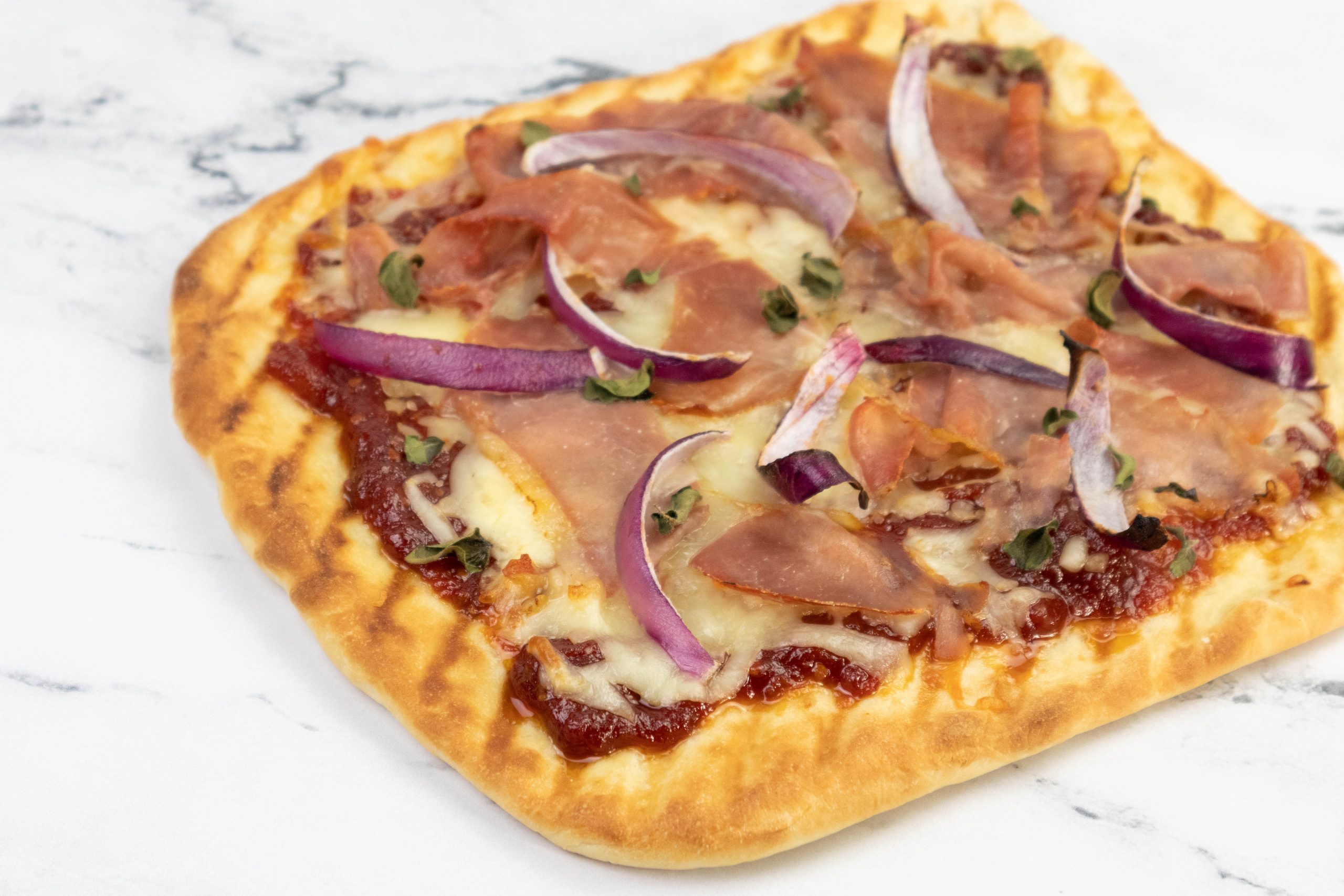 Tomato Jam, Red Onion, and Speck Grilled Pizza Fresh Chef Experience