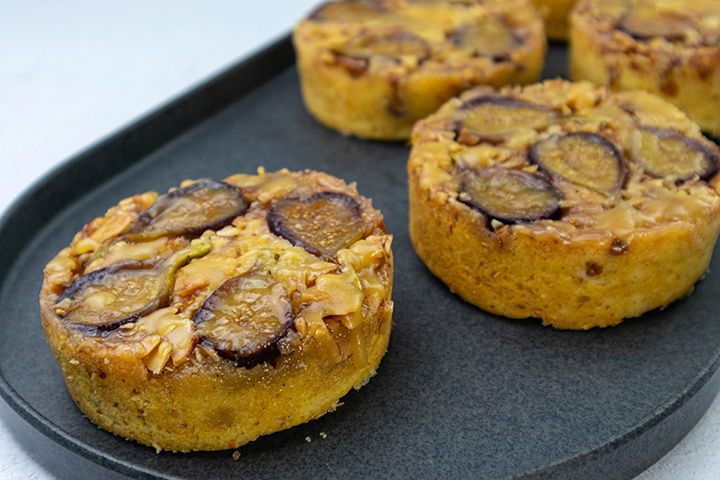 Fig And Almond Mini Upside-Down Cakes